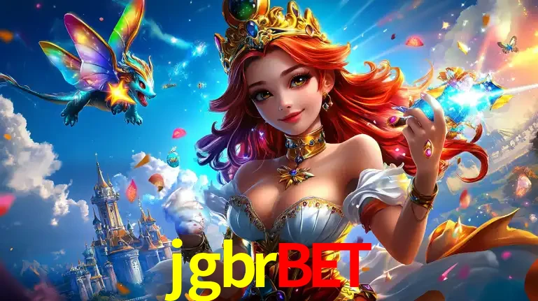 A princesa de um reino de fantasia mágico, com seu pequeno dragão, apresentando um mundo de prêmios encantados nos jogos de caça-níqueis do cassino jgbrbet.